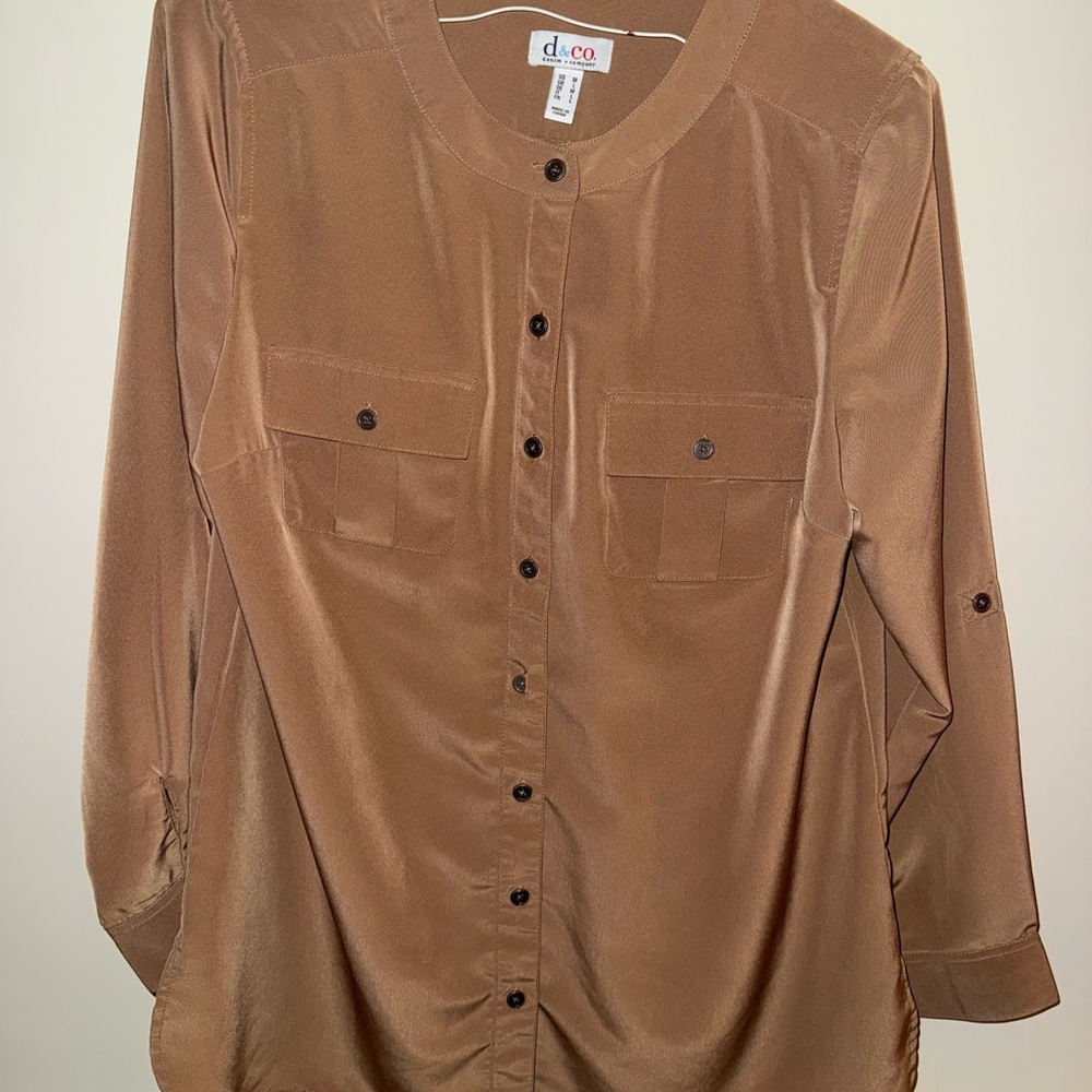 D&Co Women's Brown Blouse